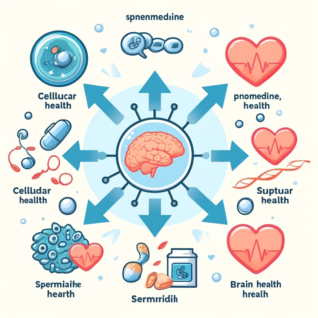 Benefits of Spermidine: Anti-aging, Longevity, Heart Health, Cognitive Benefits, Immunity, and Skin Health.