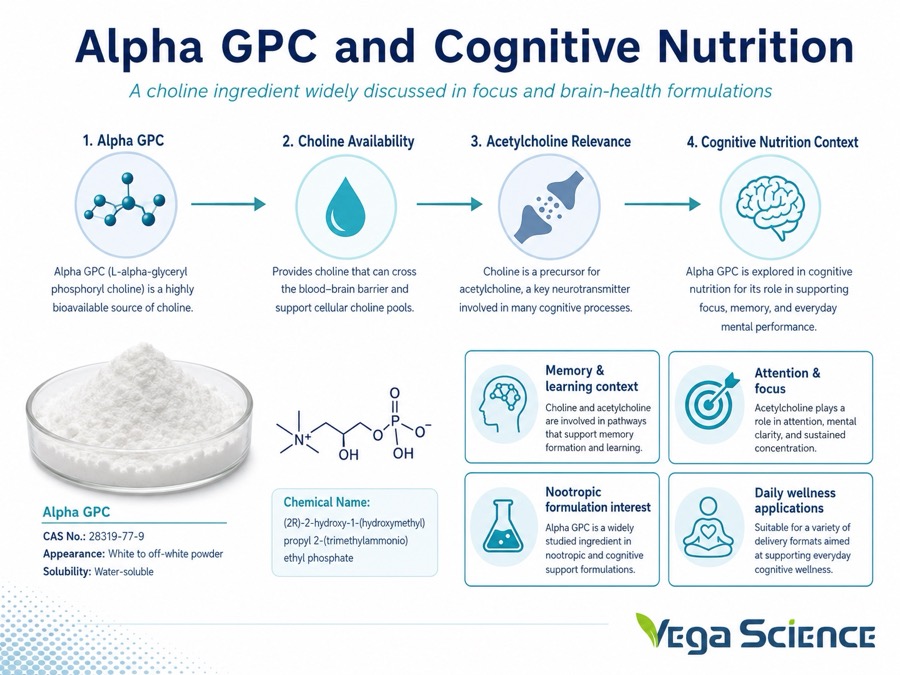 Alpha GPC Phosphatidylcholine Synthesis ingredient information and formulation support