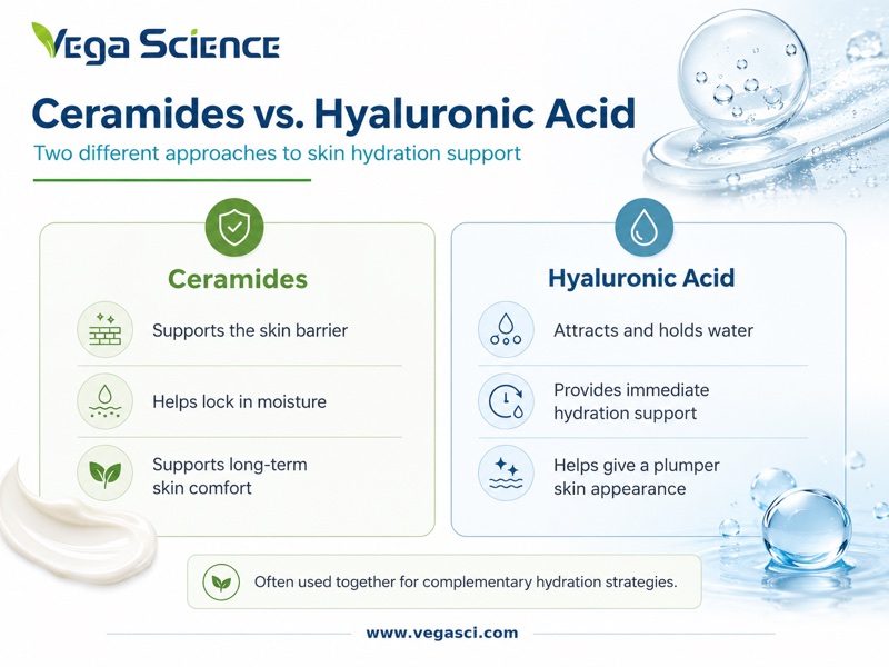 Ceramide formulation and product application infographic