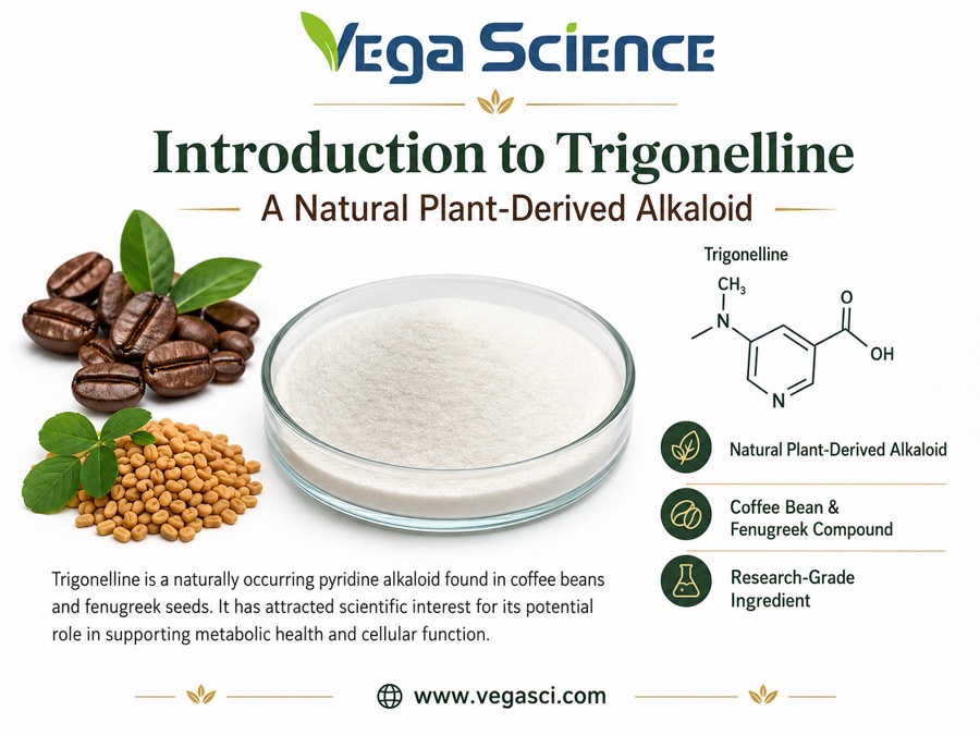 Trigonelline ingredient overview as a natural plant-derived alkaloid from coffee and fenugreek