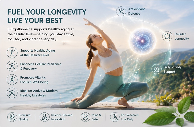 L-Ergothioneine longevity and wellness formulation context