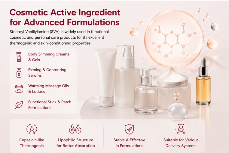 Stearoyl Vanillylamide cosmetic ingredient and formulation context